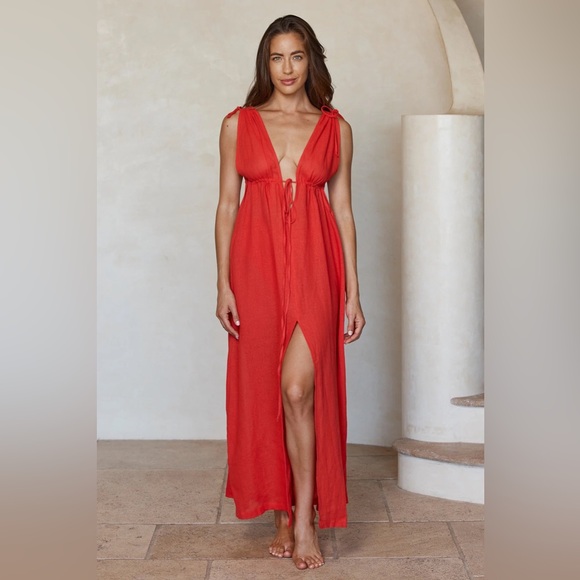 Monday Swimwear Mallorca Dress Chili Pepper Small - Picture 2 of 8